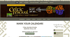 Desktop Screenshot of kvmrcelticfestival.org